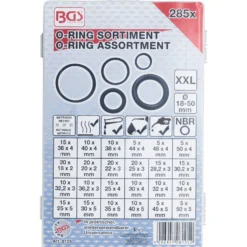 BGS O-Ring-Sortiment XXL Ø 18 - 50 mm 285tlg. - 8105
