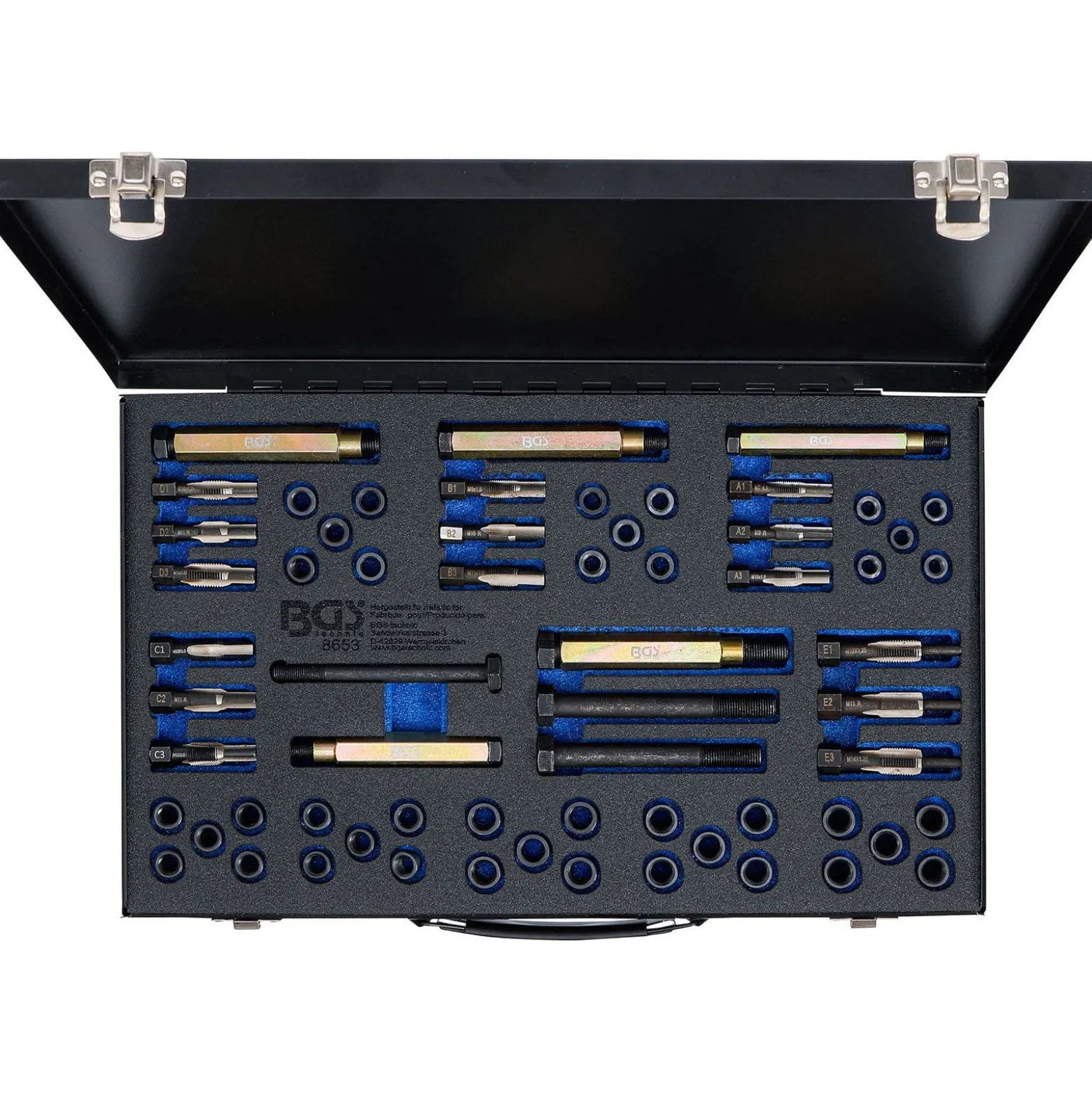 BGS Reparatursatz für Glühkerzengewinde M8 - M9 - M10 - M12 - 8653