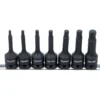 BGS Schraubenausdreher-Satz Antrieb Innenvierkant 12,5 mm (1/2") für defekten Innensechskant 4 - 12 mm 7tlg. - 7004