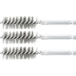 BGS Stahlbürste 16 mm Antrieb Außensechskant 6,3 mm (1/4") 3tlg. - 3078-16-S