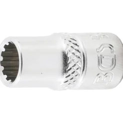 BGS Steckschlüssel-Einsatz Gear Lock Antrieb Innenvierkant 6,3 mm (1/4") SW 7 mm - 10107