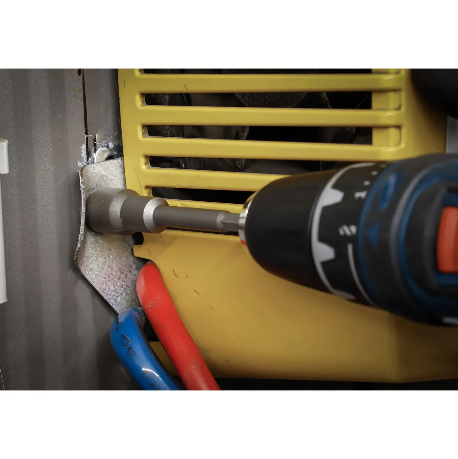 BGS Steckschlüssel-Einsatz-Satz Sechskant extra lang Antrieb Außensechskant 6,3 mm (1/4") für Bohrmaschinen SW 6 - 13 mm 8tlg. - 2759