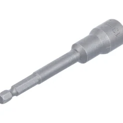 BGS Steckschlüssel-Einsatz Sechskant extra lang für Bohrmaschinen Antrieb Außensechskant 6,3 mm (1/4") SW 13 mm - 2769
