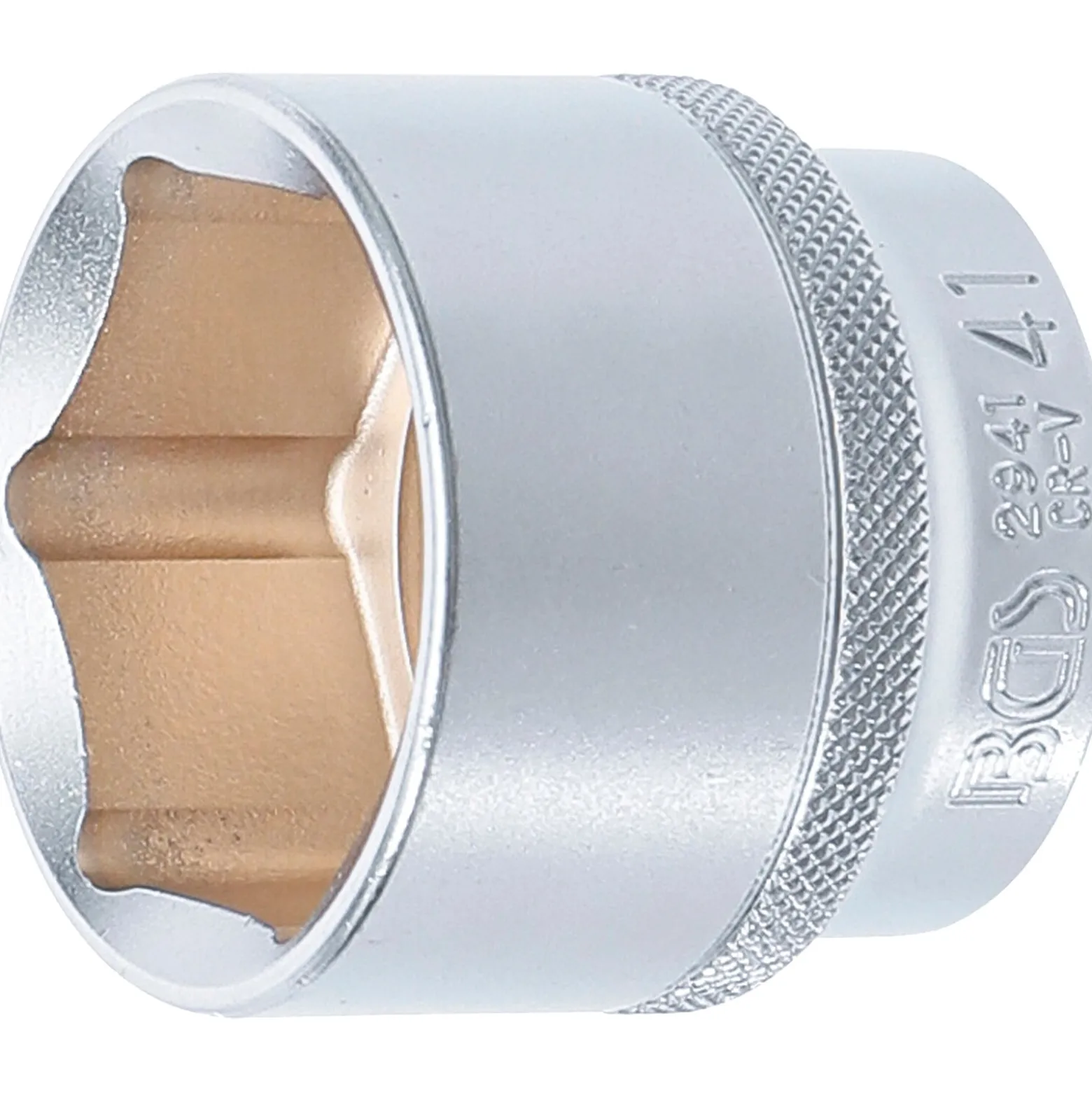 BGS Steckschlüssel-Einsatz Sechskant Antrieb Innenvierkant 12,5 mm (1/2") SW 41 mm - 2941