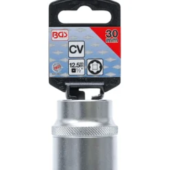 BGS Steckschlüssel-Einsatz Super Lock Antrieb Innenvierkant 12,5 mm (1/2") SW 30 mm - 2430