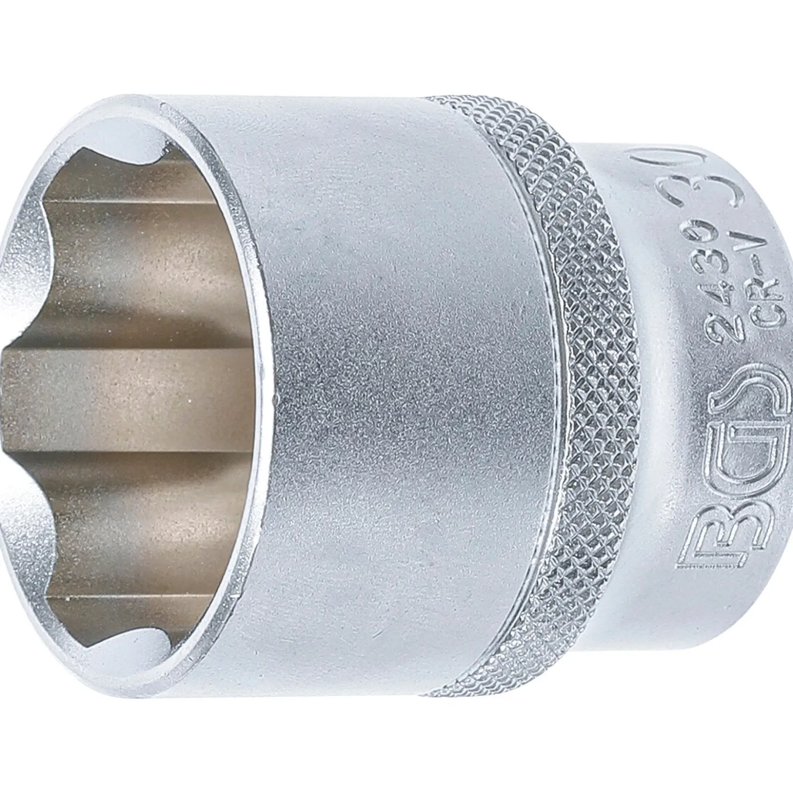 BGS Steckschlüssel-Einsatz Super Lock Antrieb Innenvierkant 12,5 mm (1/2") SW 30 mm - 2430