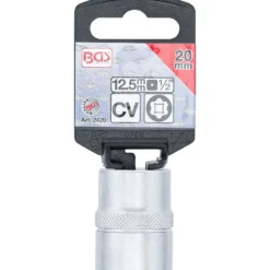 BGS Steckschlüssel-Einsatz Super Lock Antrieb Innenvierkant 12,5 mm (1/2") SW 20 mm - 2420