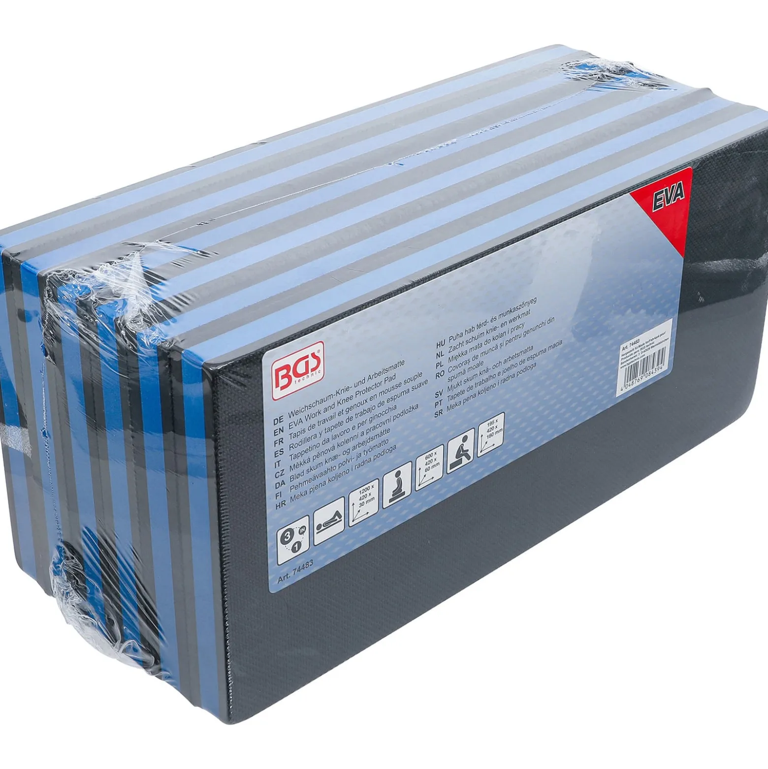 BGS Weichschaum-Knie- und Arbeitsmatte faltbar 3-in-1 - 74483