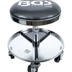 BGS Werkstatt-Arbeitssitz mit 5 Rollen Ø 360 mm - 8388