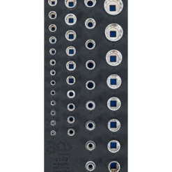 BGS Werkstattwageneinlage 1/3: Steckschlüssel-Einsätze Zwölfkant 6,3 mm (1/4") / 10 mm (3/8") / 12,5 mm (1/2") 40tlg. - 4149