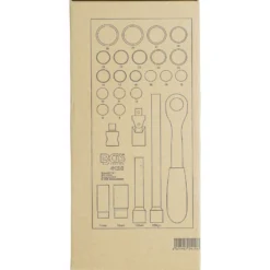 BGS Werkstattwageneinlage 1/3: Steckschlüssel-Satz 12,5 mm (1/2") 27tlg. - 4126