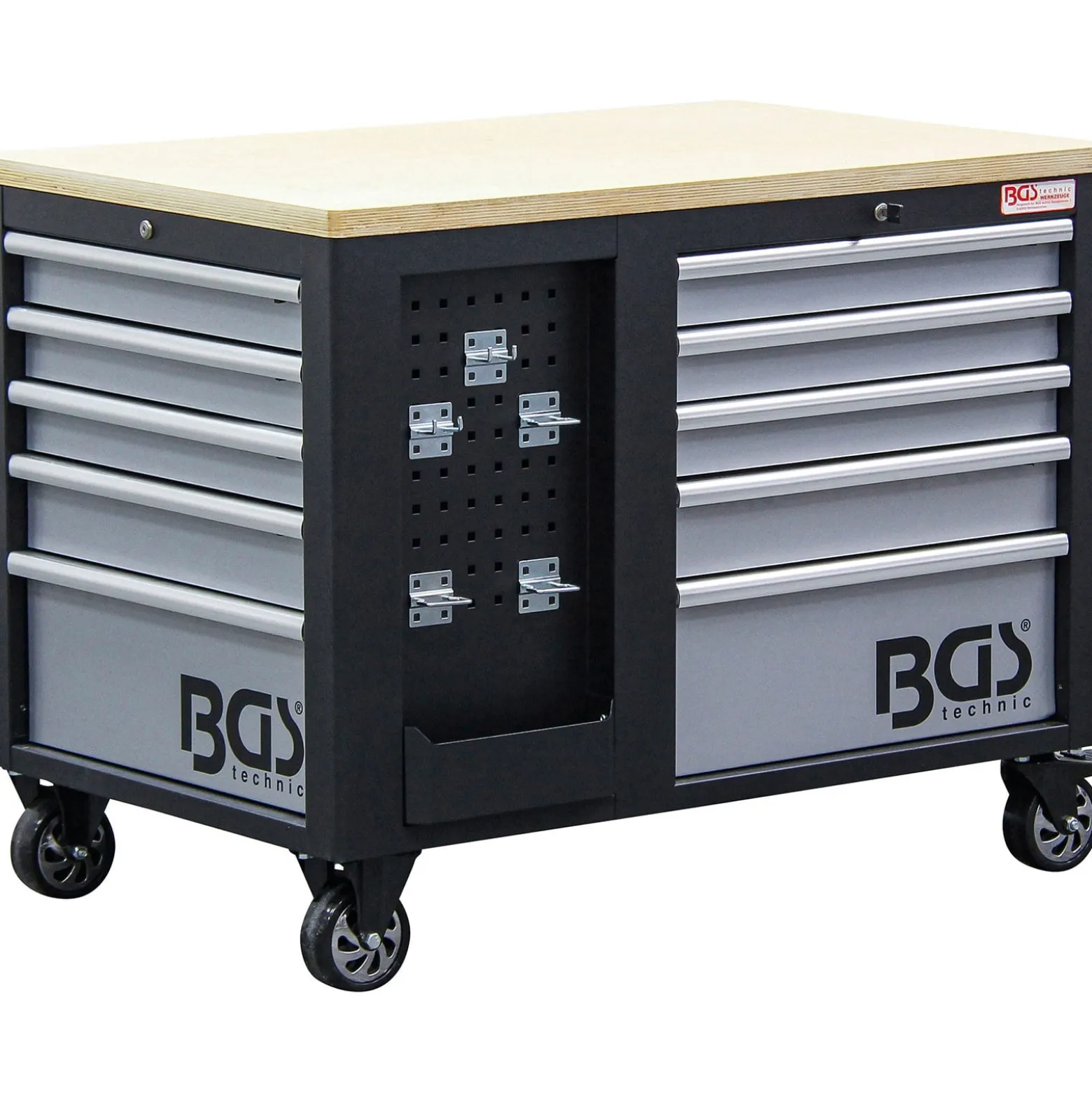 BGS Werkstattwagen 2 x 5 Schubladen 1 Schrank leer - 4199