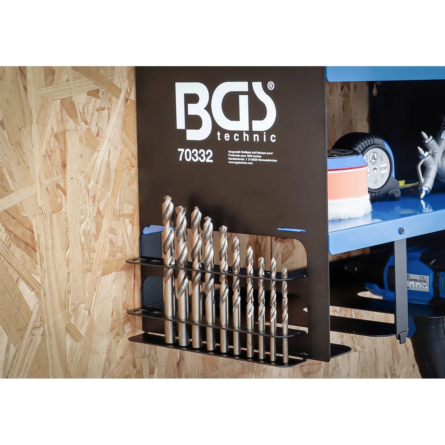 BGS Werkzeug-Wandregal für Akku-Werkzeuge - 70332