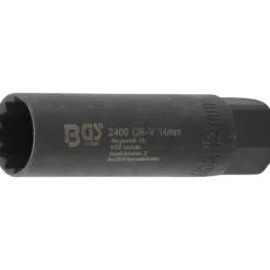 BGS Zündkerzen-Einsatz Sechskant Antrieb Innenvierkant 10 mm (3/8") SW 14 mm - 2400