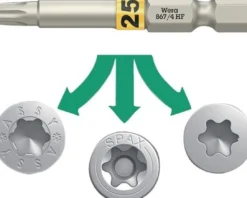 Bit 867 TORX® HF 1/4 Zoll TX 20 L.25mm m.Farbleitsystem WERA