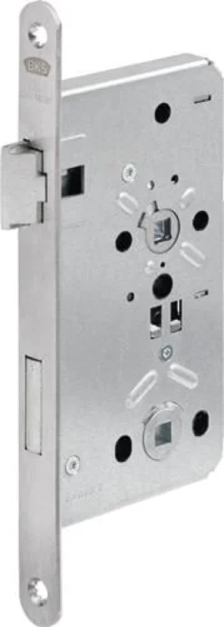 BKS Behörden-Einsteckschloss 0615 BAD 20/55/78/8mm DIN L VA rd Kl 5 - B-06150-B1-L-8
