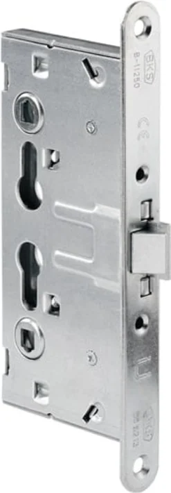 BKS FS-Einsteckschloss 1125 PZW 24/65/72/9mm DIN L/R verz.rd - B-11250-00-U-2