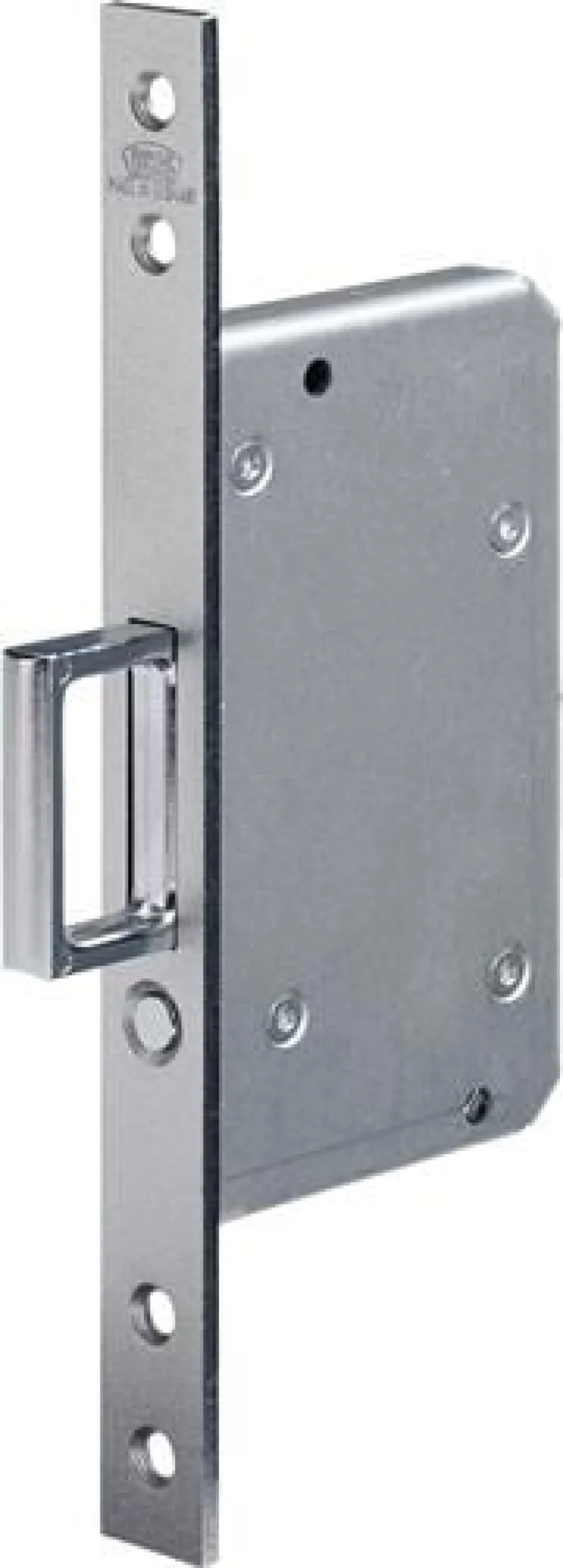 BKS Schiebetür-Einsteckschl.0393 STA silber ktg.20/55mm m.Springg.u.Auslösek - 3930023