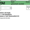 Bolzen ISO 2341 m.Kopf/Splintloch B 16 x55 x49 Stahl galvanisch verzinkt 10St.