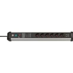 Brennenstuhl Premium-Protect-Line 60.000A Überspannungsschutz-Steckdosenleiste mit USB-Ladefunktion 6-fach 3 m H05VV-F 3G1,5 - 1391010610