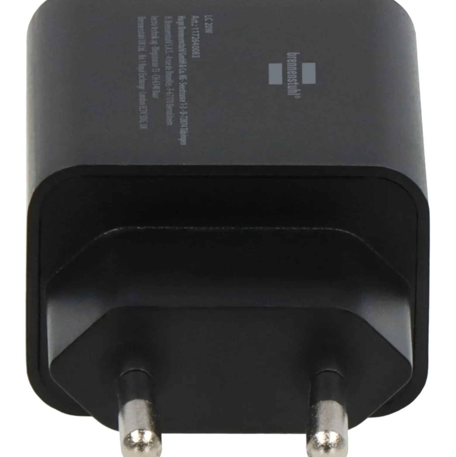 Brennenstuhl USB C Ladegerät 20W Power Delivery (Eurostecker, inklusive 1m USB C auf USB C Kabel, USB C Lade-Netzteil) - 1172640083