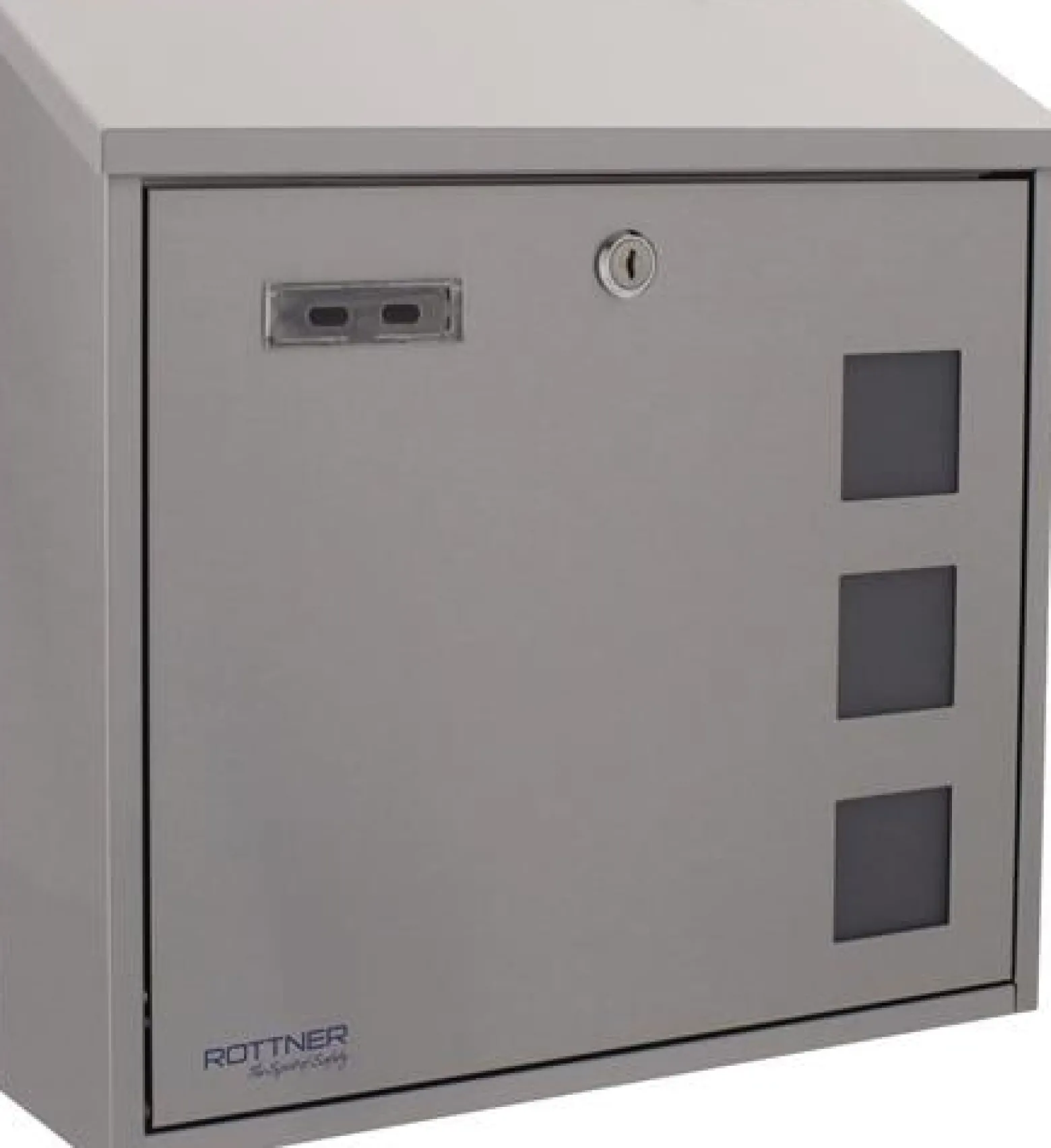 Briefkasten Muro H.360mm B.360mm T.100mm grau VA DIN C4 ROTTNER