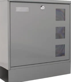 Briefkasten Postale H.380mm B.365mm T.120mm grau STA DIN C4 ROTTNER