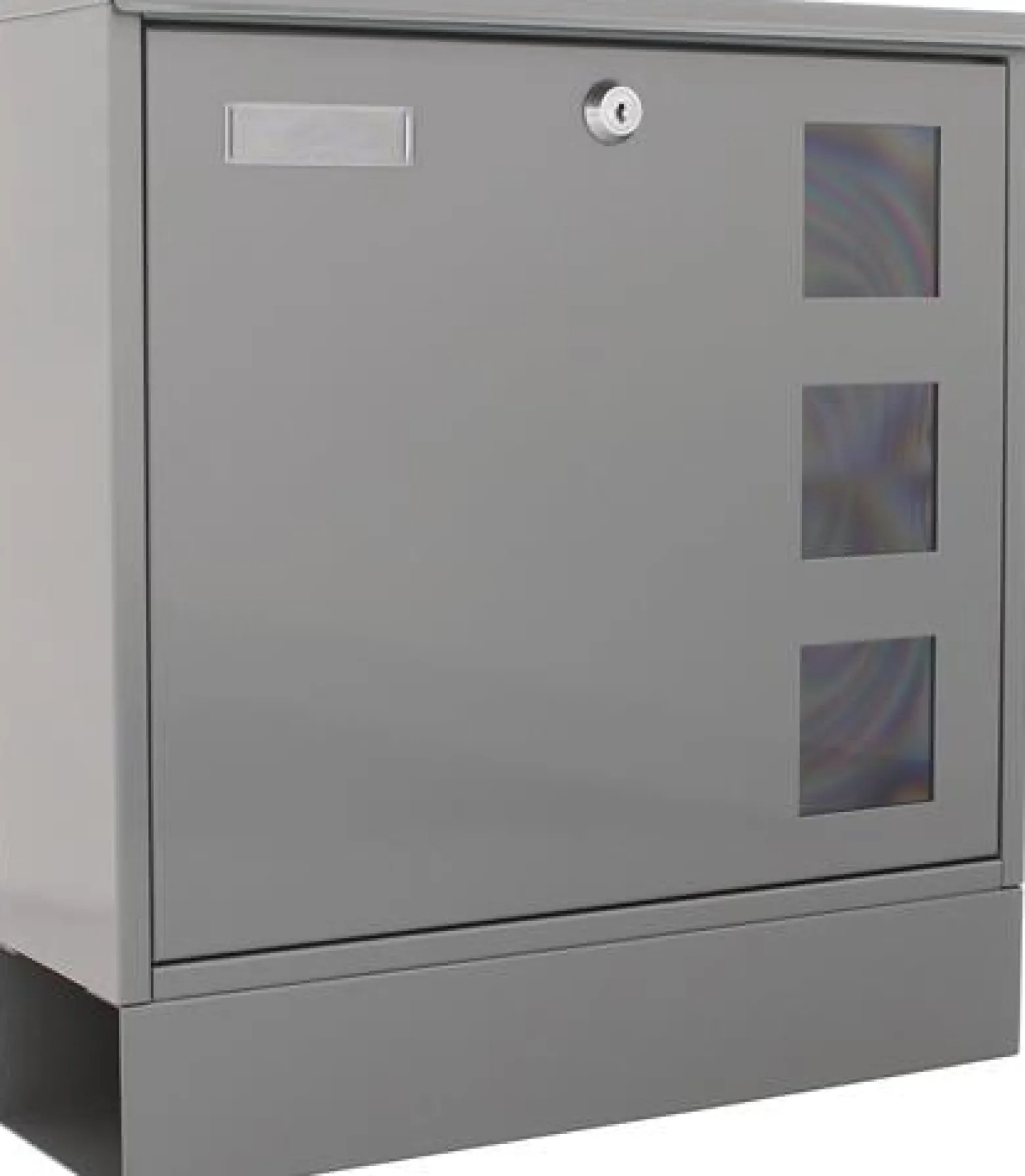 Briefkasten Postale H.380mm B.365mm T.120mm grau STA DIN C4 ROTTNER