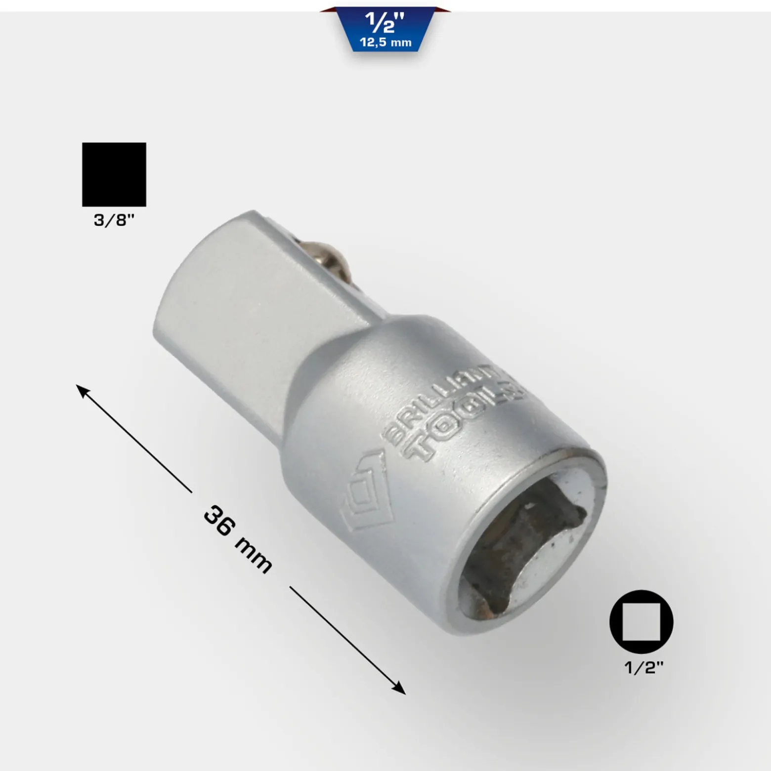 BRILLIANT TOOLS 1/2" Adapter auf 3/8" - BT022905
