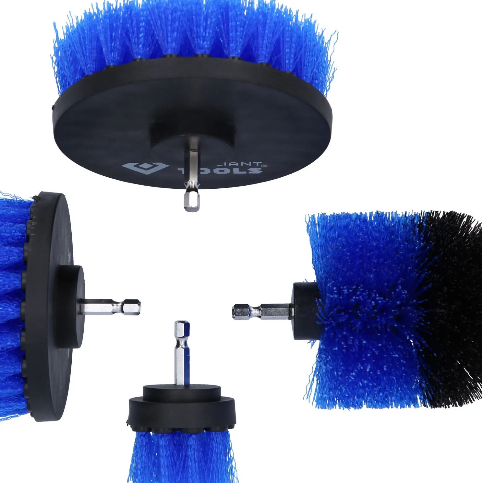 BRILLIANT TOOLS Bürstenaufsatz-Satz für Bohrmaschinen 4tlg. - BT103110