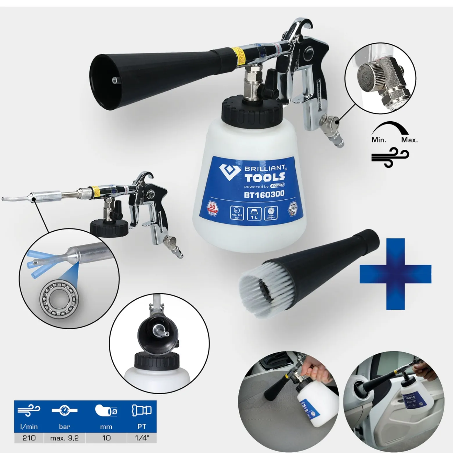 BRILLIANT TOOLS Druckluft-Reinigungs-Pistole - BT160300