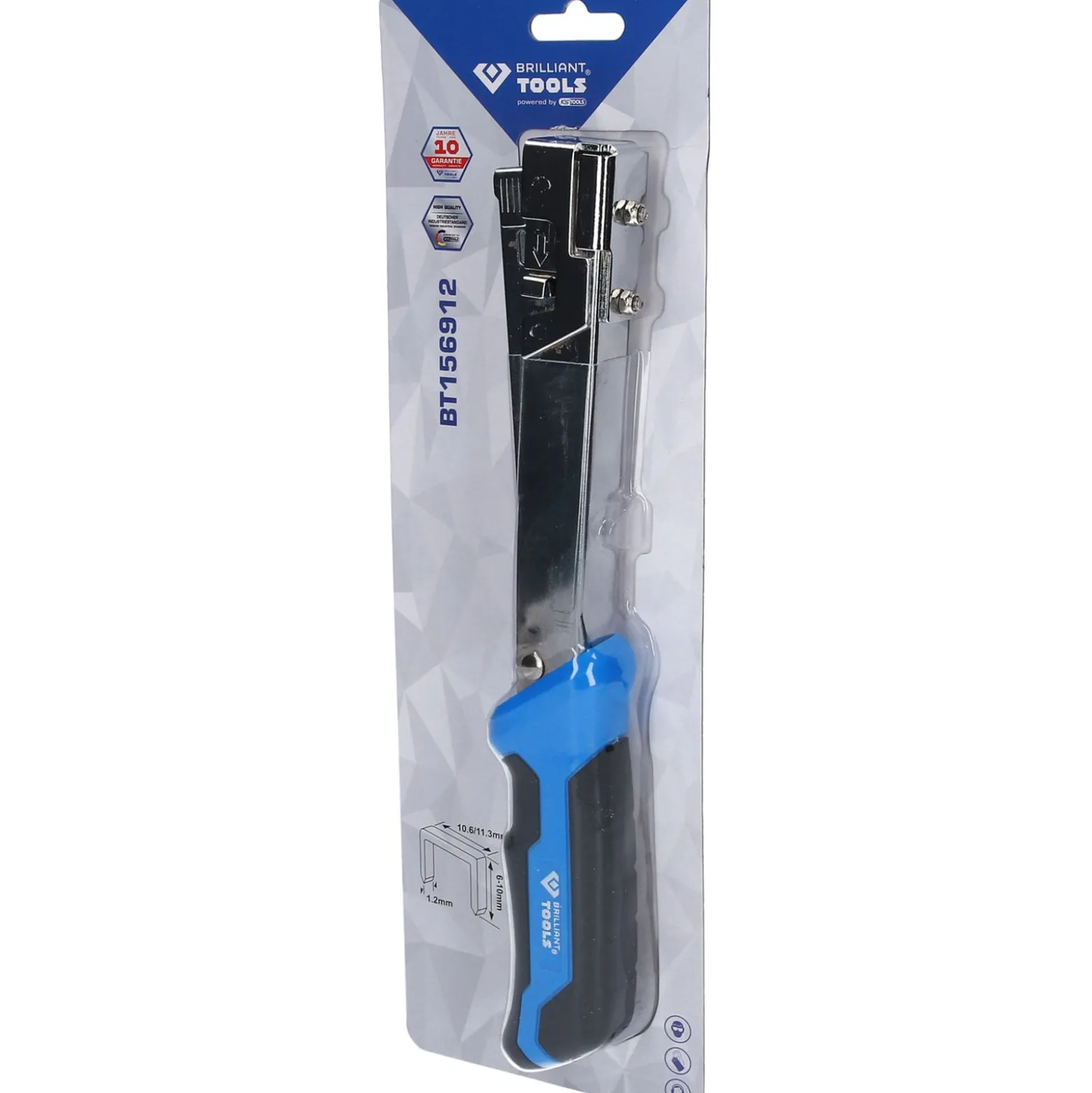 BRILLIANT TOOLS Hammertacker für Drahtklammern - BT156912
