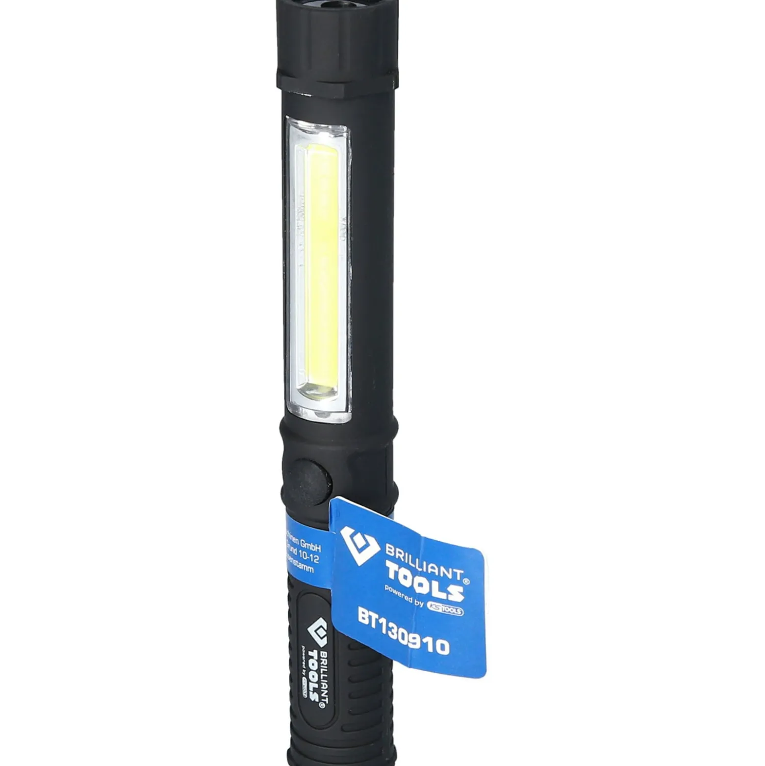 BRILLIANT TOOLS 2 in 1 COB-Taschenlampe mit 140 Lumen - BT130910
