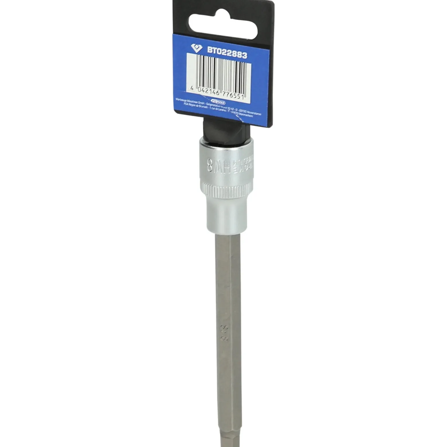 BRILLIANT TOOLS 1/2" Innensechskant Bit-Stecknuss 140 mm lang 8 mm - BT022883