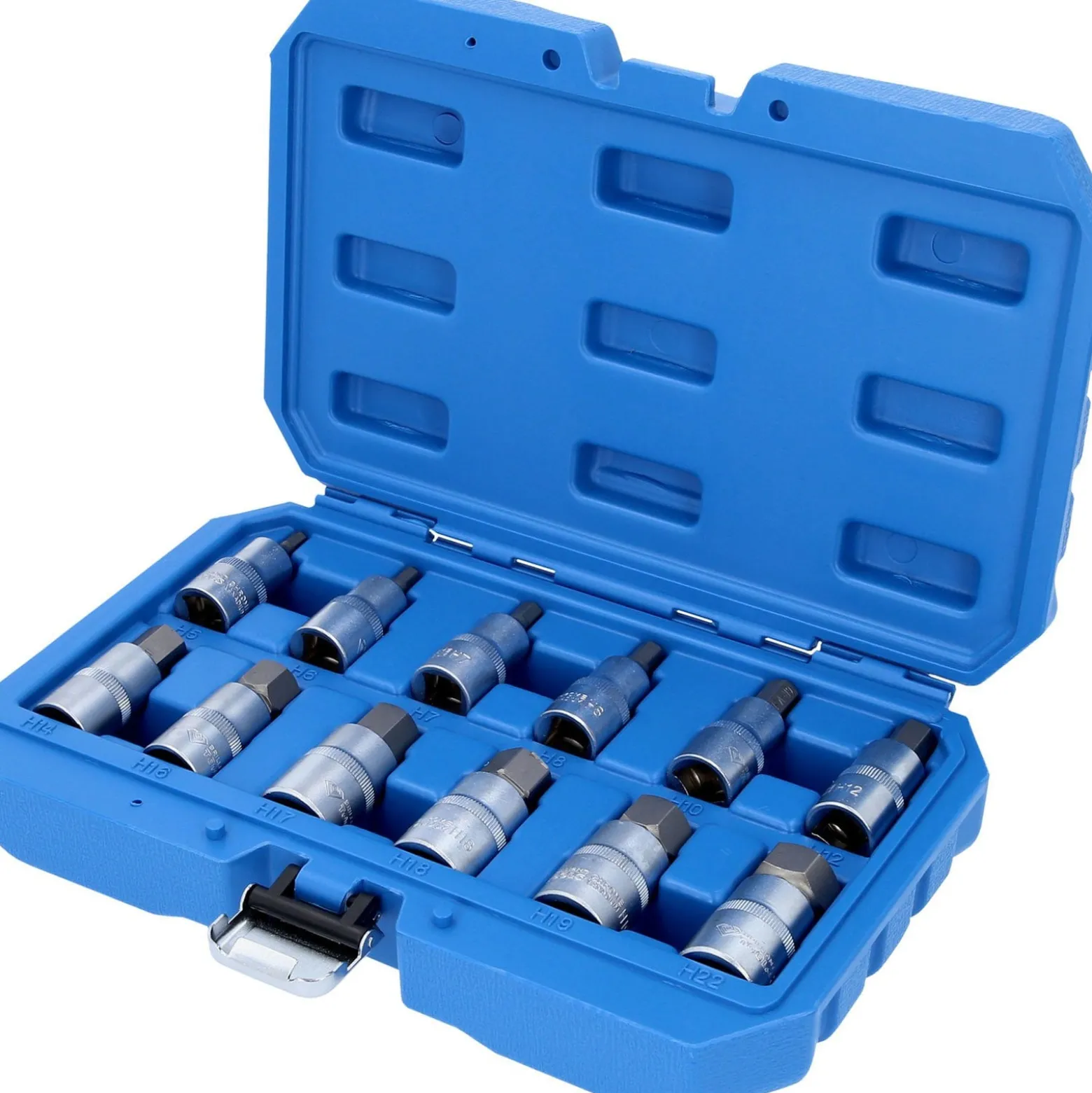 BRILLIANT TOOLS 1/2" Innensechskant Bit-Stecknuss-Satz 12tlg. 5 - 22 mm - BT022012