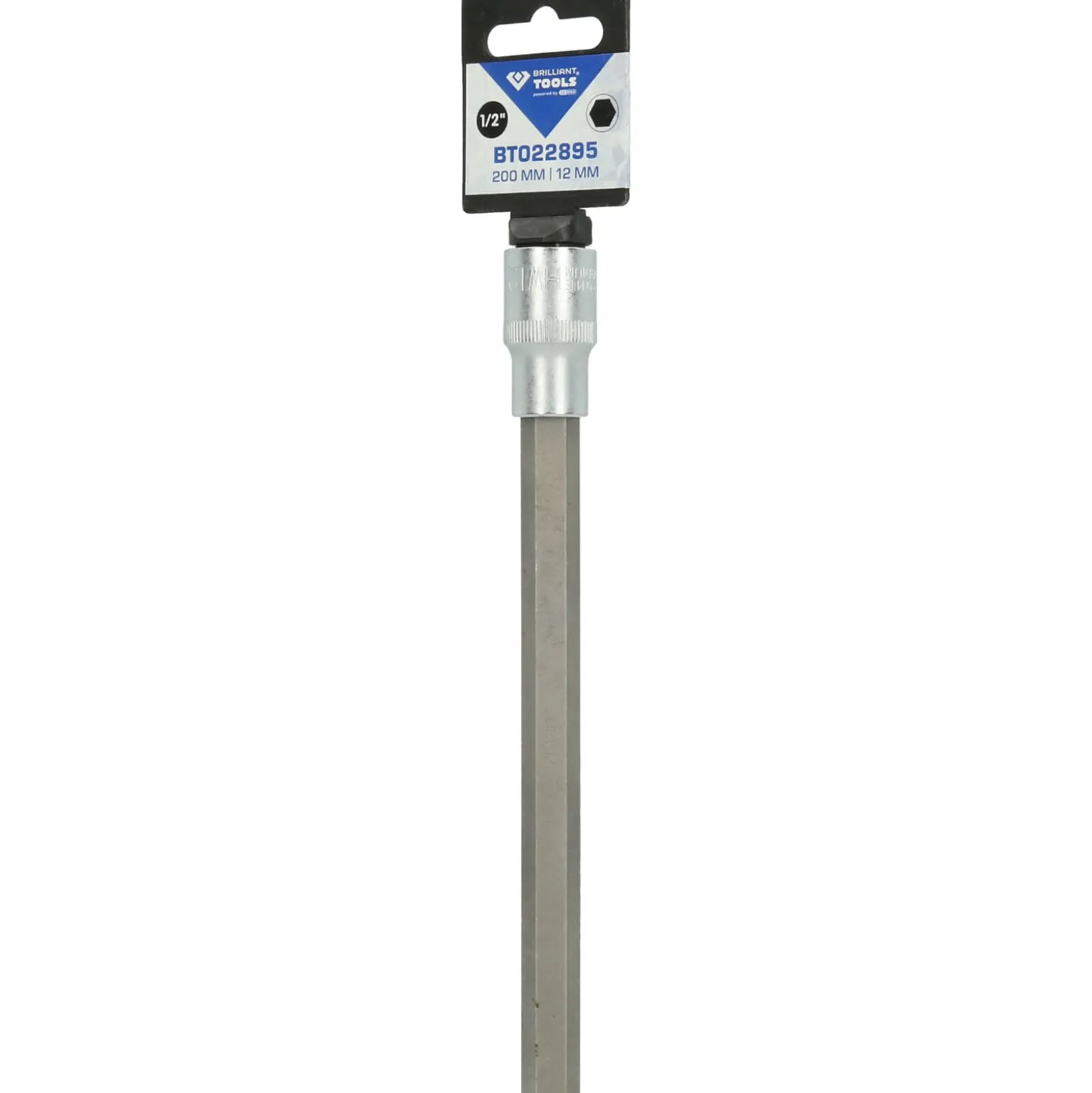 BRILLIANT TOOLS 1/2" Innensechskant Bit-Stecknuss 200 mm lang 12 mm - BT022895