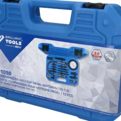BRILLIANT TOOLS Kompressionstester-Satz für Diesel Motoren 15tlg. - BT581050