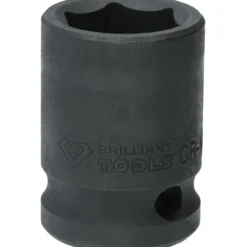 BRILLIANT TOOLS 1/2" Kraft-Stecknuss Sechskant 18 mm kurz - BT022641