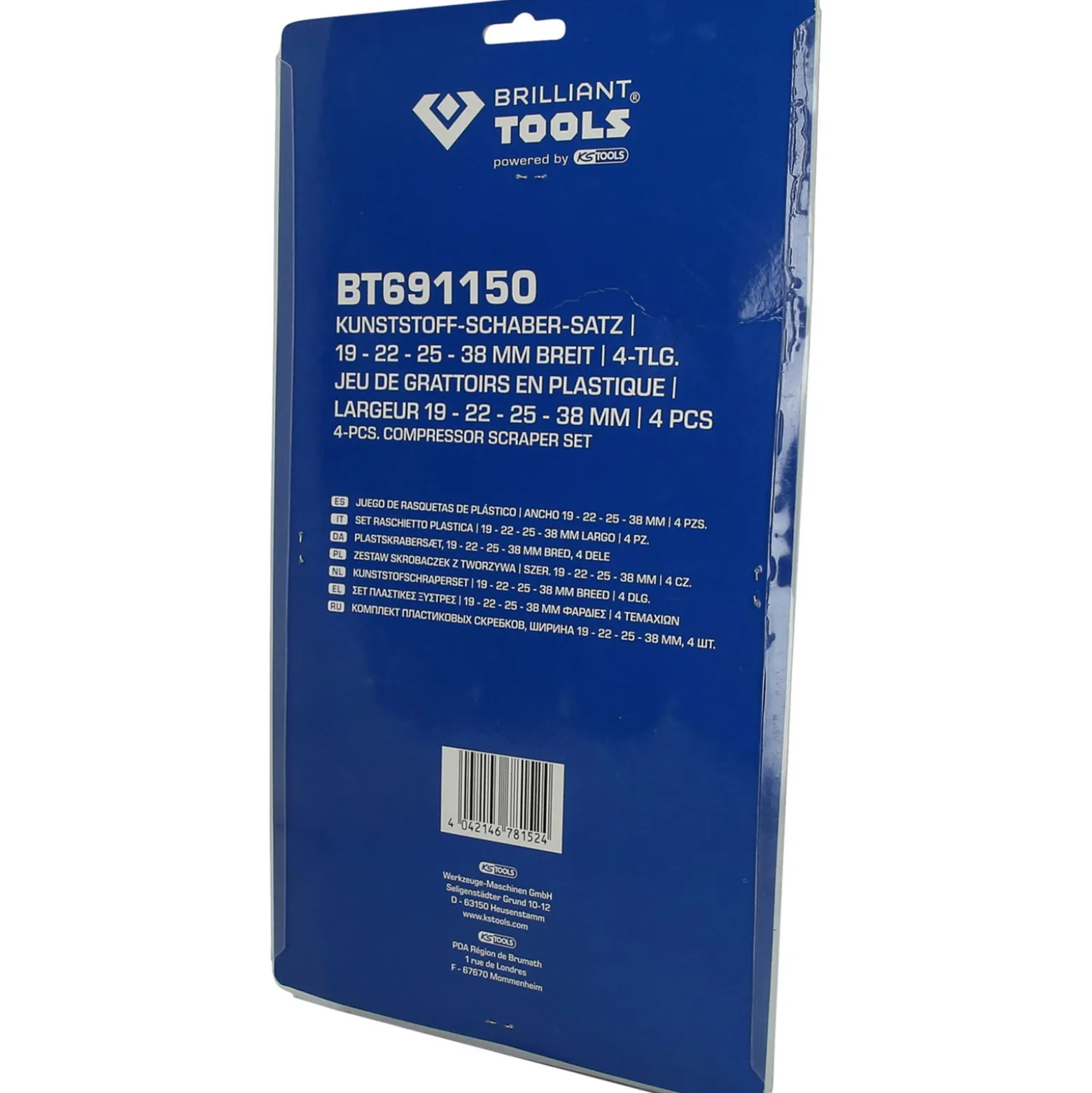 BRILLIANT TOOLS Kunststoff-Schaber-Satz 4tlg. - BT691150