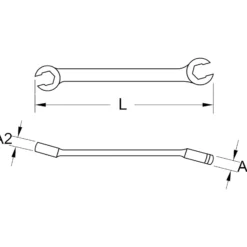BRILLIANT TOOLS Leitungsschlüssel 10 x 11 mm - BT706017