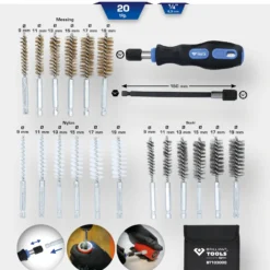 BRILLIANT TOOLS Reinigungs-Bürsten-Satz 20tlg.- BT103000