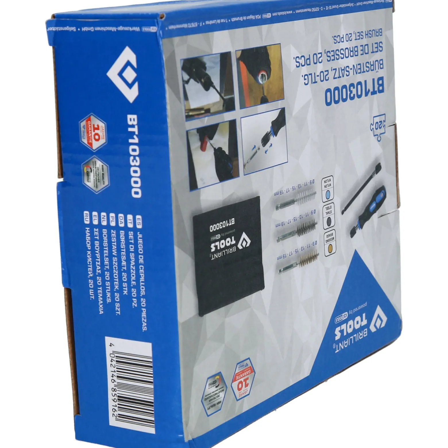 BRILLIANT TOOLS Reinigungs-Bürsten-Satz 20tlg.- BT103000