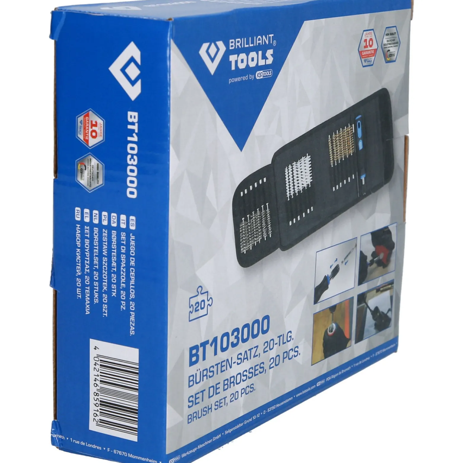 BRILLIANT TOOLS Reinigungs-Bürsten-Satz 20tlg.- BT103000
