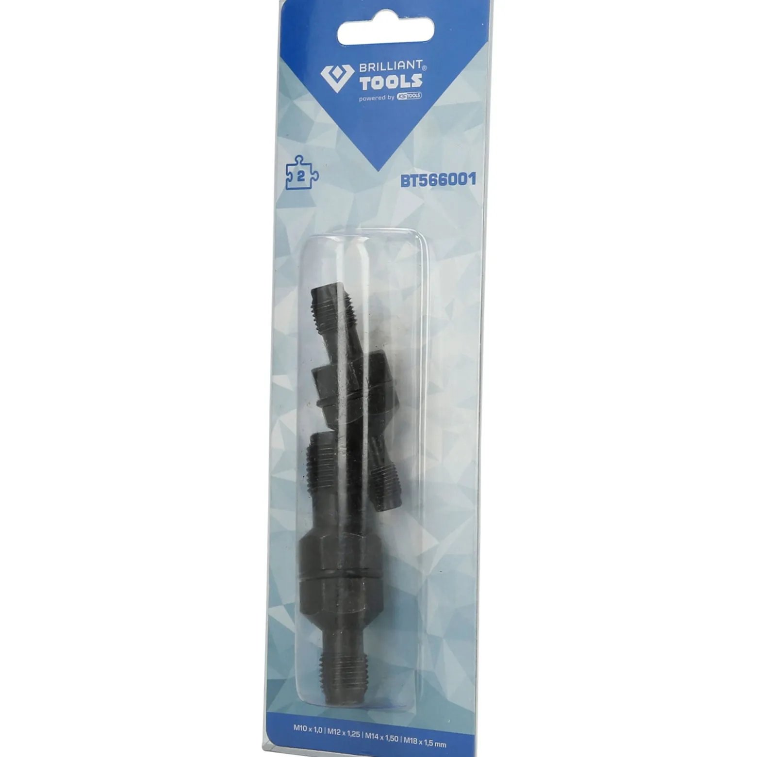 BRILLIANT TOOLS Reparaturwerkzeug-Satz für Zündkerzengewinde 2tlg. - BT566001