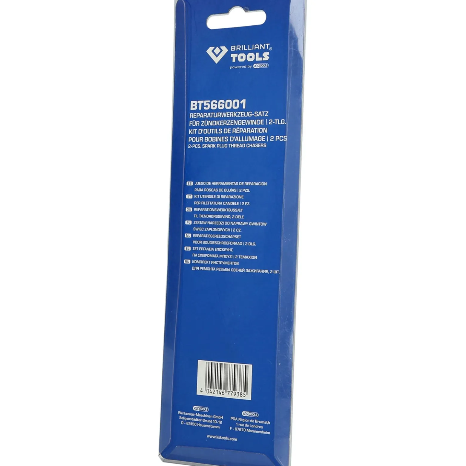 BRILLIANT TOOLS Reparaturwerkzeug-Satz für Zündkerzengewinde 2tlg. - BT566001