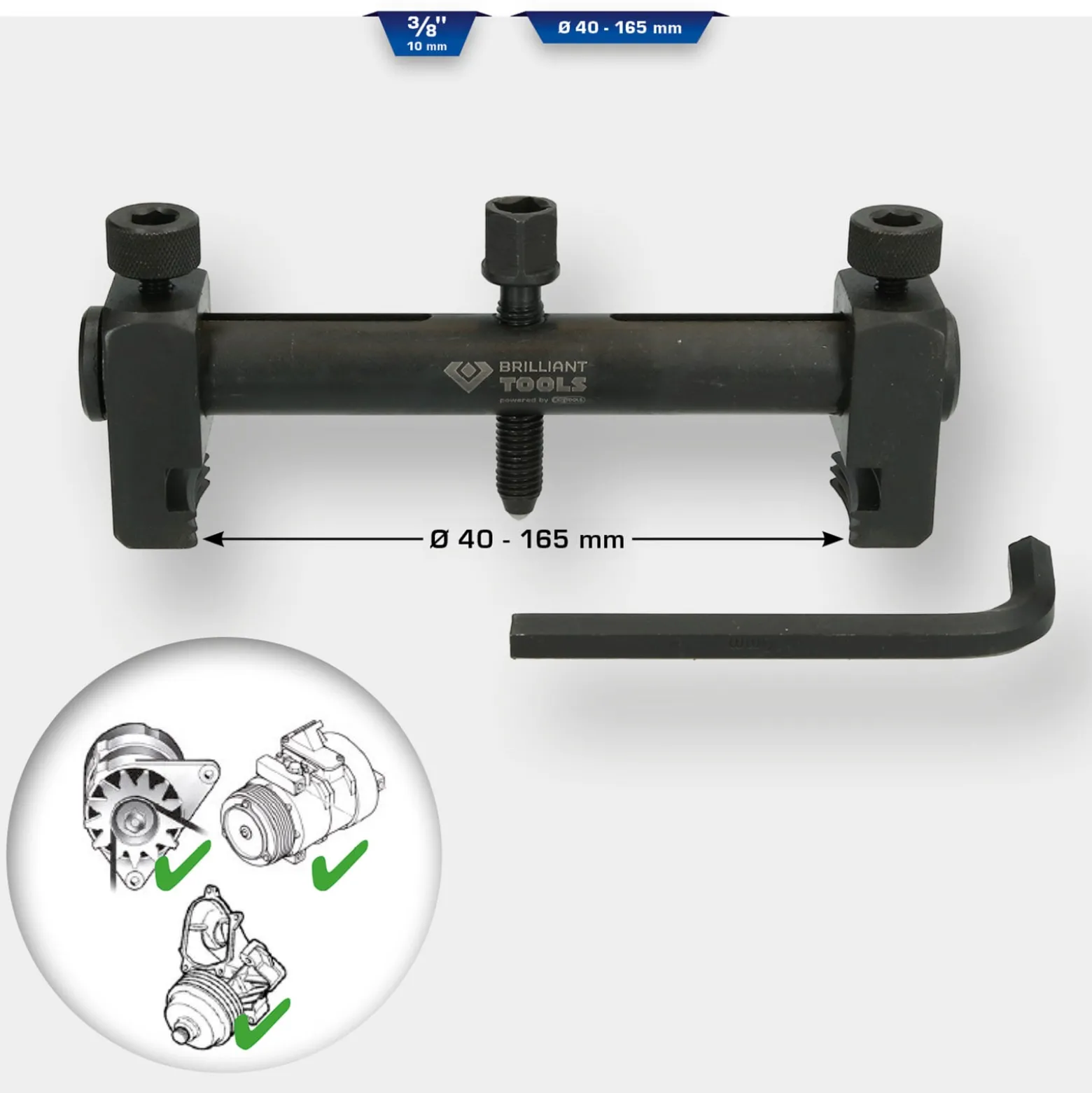 BRILLIANT TOOLS Riemenscheiben-Abzieher - BT616000