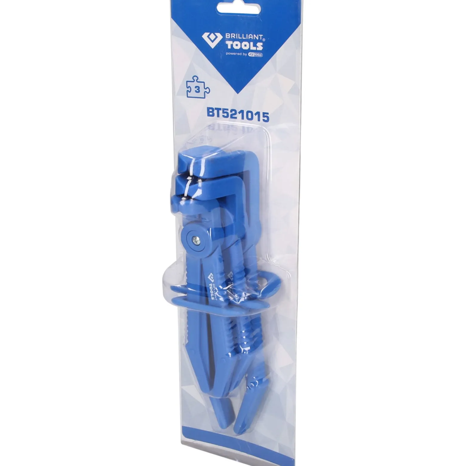 BRILLIANT TOOLS Schlauch-Abklemm-Zangen-Satz 90° abgewinkelt 3tlg.- BT521015