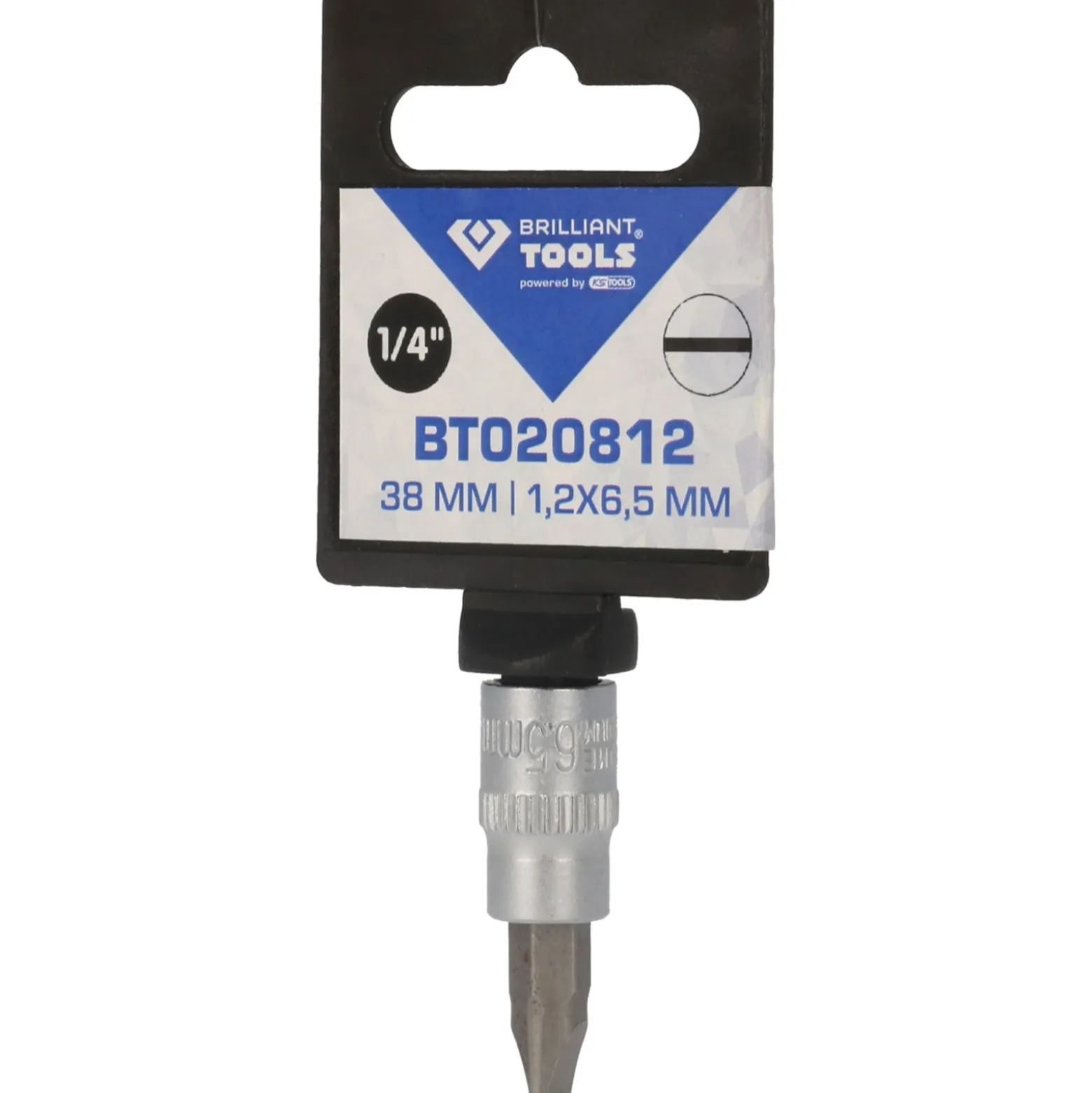 BRILLIANT TOOLS 1/4" Schlitz Bit-Stecknuss 1,2 x 6,5 mm - BT020812