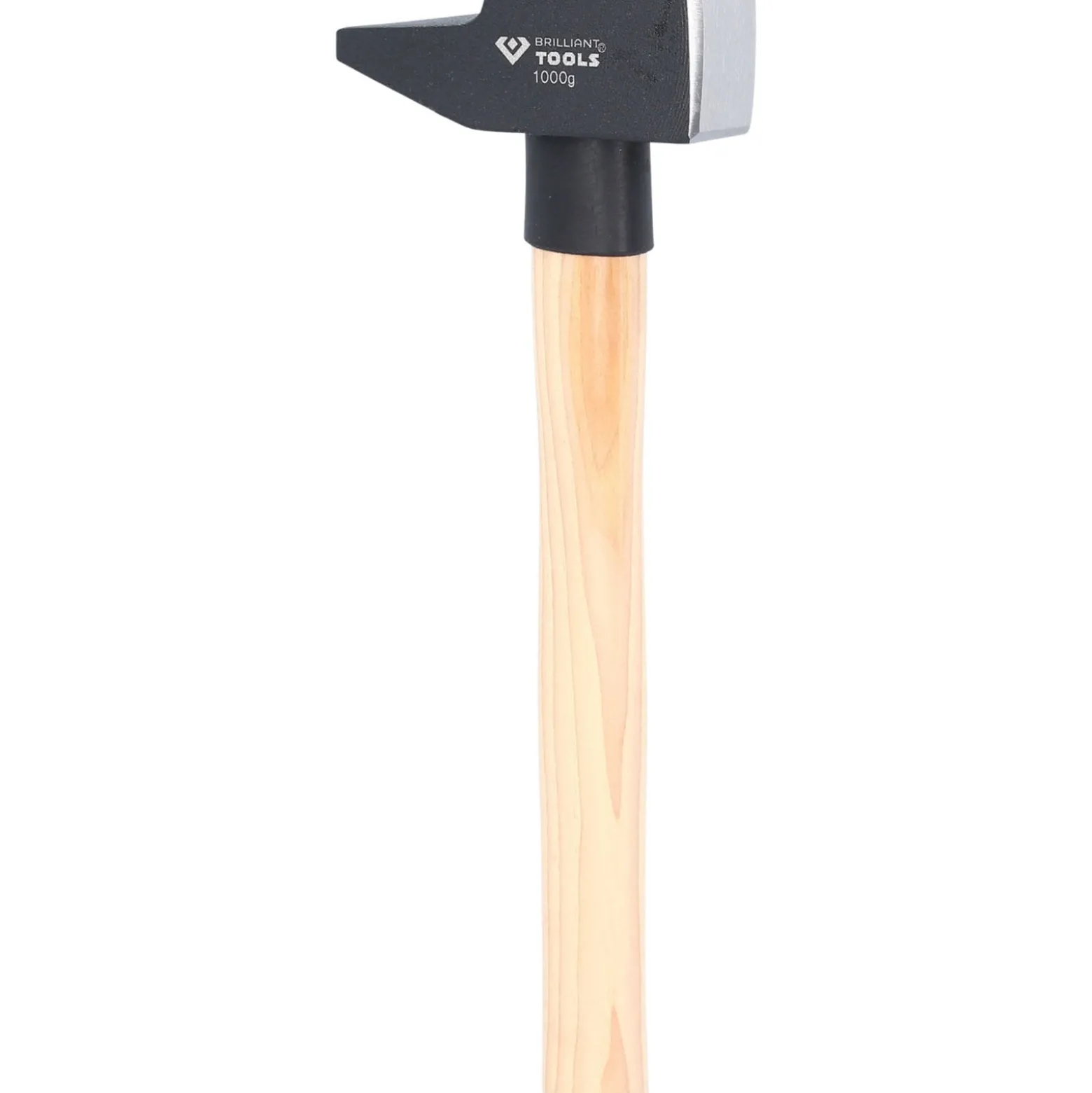 BRILLIANT TOOLS Schlosserhammer mit Hickory-Stiel 1000 g französische Form - BT077100