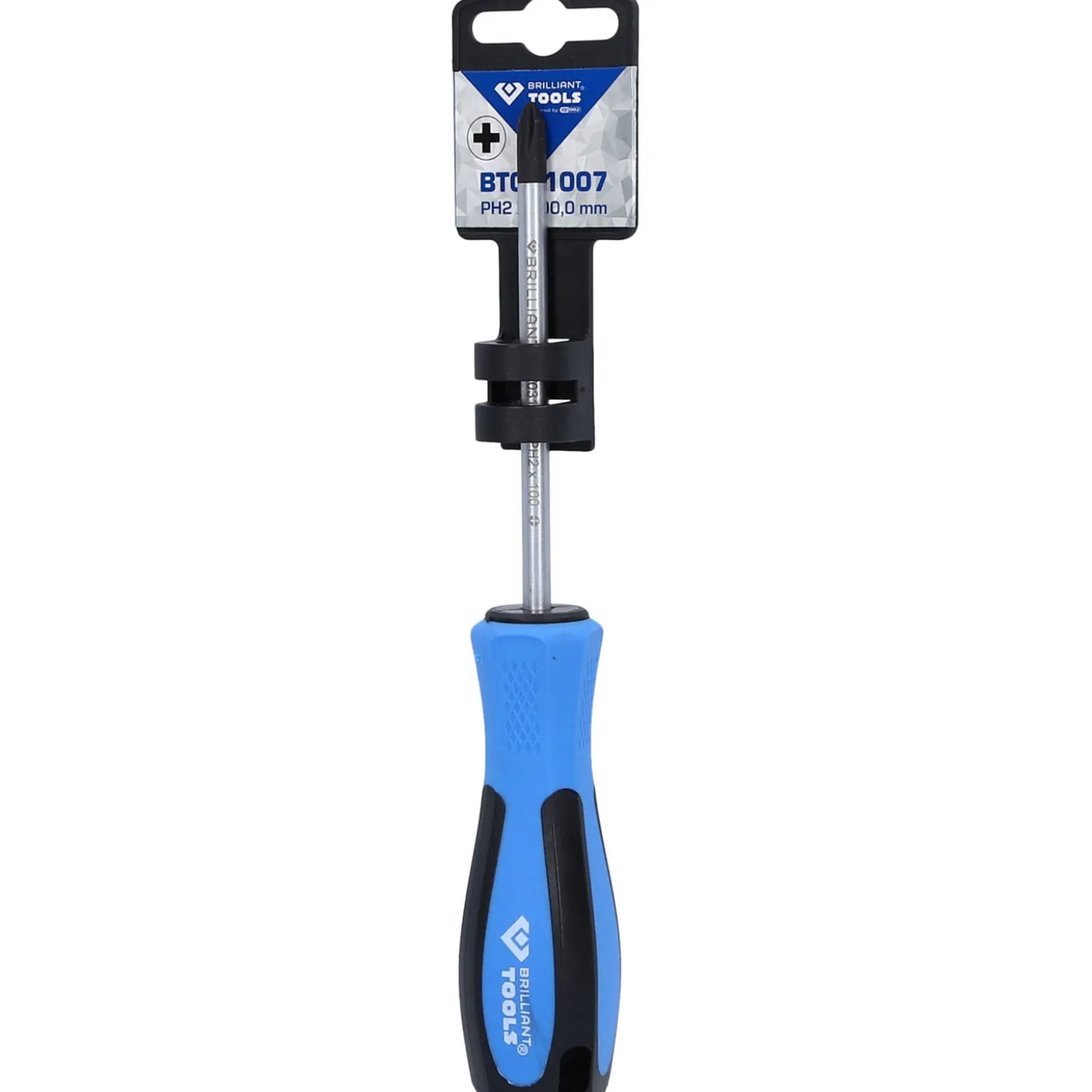 BRILLIANT TOOLS Schraubendreher Kreuzschlitz PH2 x 100 mm - BT031007